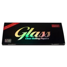 Glass, 40 transparent cigarette papers, King Size