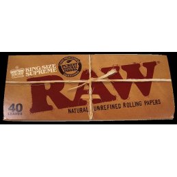 RAW Supreme, King Size Slim 108 x 44mm 40 Blatt ungebleicht