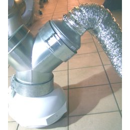 Ducting reducer made of metal, &Oslash; 12/20cm