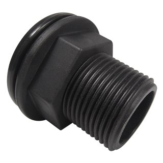 PE-Tank connector with 2.54cm (1“) thread