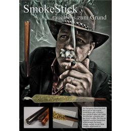 SmokeStick from smoking pipe hardwood, ca. 4.5cm long