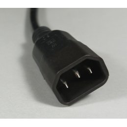 Remote power cable, ca. 5m long, with PC plug, 3x1.5mm