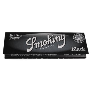 Smoking Black, cigaret papers, 78 x 44mm