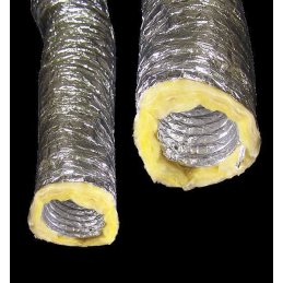 Aluminium air hose, &Oslash; 200mm, sound-insulating, running meter