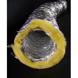Aluminium air hose, Ø 100mm, sound-insulating,...