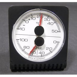 Klappbares Thermo-/Hygrometer.