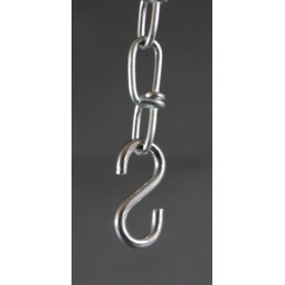 S-hook for knotted link chain, small
