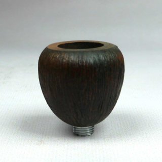 Briar wood bowl, sandblasted, ca. 3 cm high