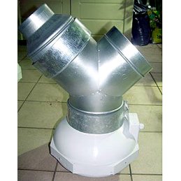 Ducting reducer made of metal, &Oslash; 250/400
