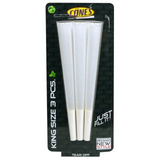CONES King Size cigaret-sleeves, ca. 11cm long, 3 in a pack
