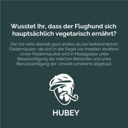 Hubey Bat-Guano 1kg Pulver 100% Fledermausd&uuml;nger - Fledermauskot