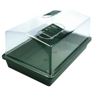 hubey Indoor plant propagator for the propagation of seedlings, with ventilation flaps, 38 x 24 x 17 cm