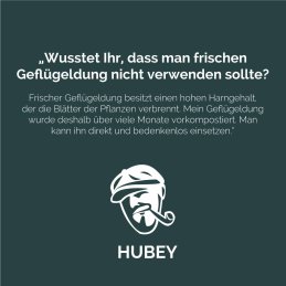 Hubey Gefl&uuml;geldung 3 Kilo biologischer Naturd&uuml;nger Universald&uuml;nger und Bodenverbesserer
