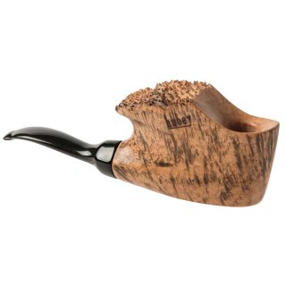 hubey Freehand Pipe made of briar wood with ebonite mouthpiece, length 12,8cm