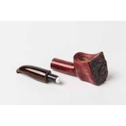 hubey Freehand Pipe made of briar wood with ebonite...