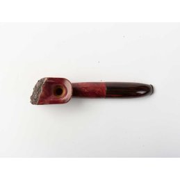 hubey Freehand Pipe made of briar wood with ebonite mouthpiece, length 13,7cm
