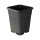 Square flower pot with a roughened surface, approx. 20 x 20 x 26 cm, volume 7 liters