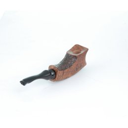 hubey Freehand Smoking pipe made out of briar wood with Ebonite-mouth pice, lenght 13,5cm