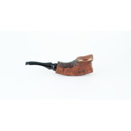 hubey Freehand Pfeife aus Bruyèreholz mit Ebonit-Mundstück, Länge 13,5cm