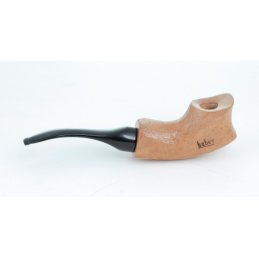 hubey Freehand Smoking pipe made out of briar wood with Ebonite-mouth pice, lenght 14,5cm