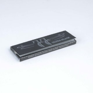50er Pack JaJa Ultra Black, Slim Zigarettenpapier mit 32 Bl&auml;ttchen, 108 x 44mm