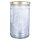 UDOPEA STASH - 1053ml elegant storage jar - Design: MEDICAL 1 - incl. Golden-Chrome Lid