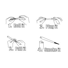 SmokeStick paper set for the most elegant sports cigarette