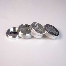 UDOPEA Aluminium Grinder, silver, &Oslash; aprox. 48mm