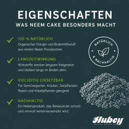 HUBEY NEEM-CAKE organischer Dünger & natürliche Pflanzenstärkung