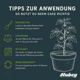 HUBEY NEEM-CAKE organischer Dünger & natürliche Pflanzenstärkung