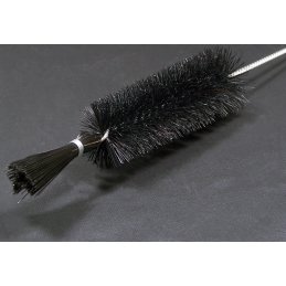 leaning brush with plastic bristles, length ca. 29cm, ø ca. 4-3c